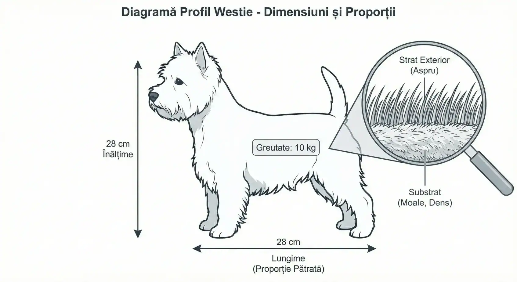 Westie-dimensiuni